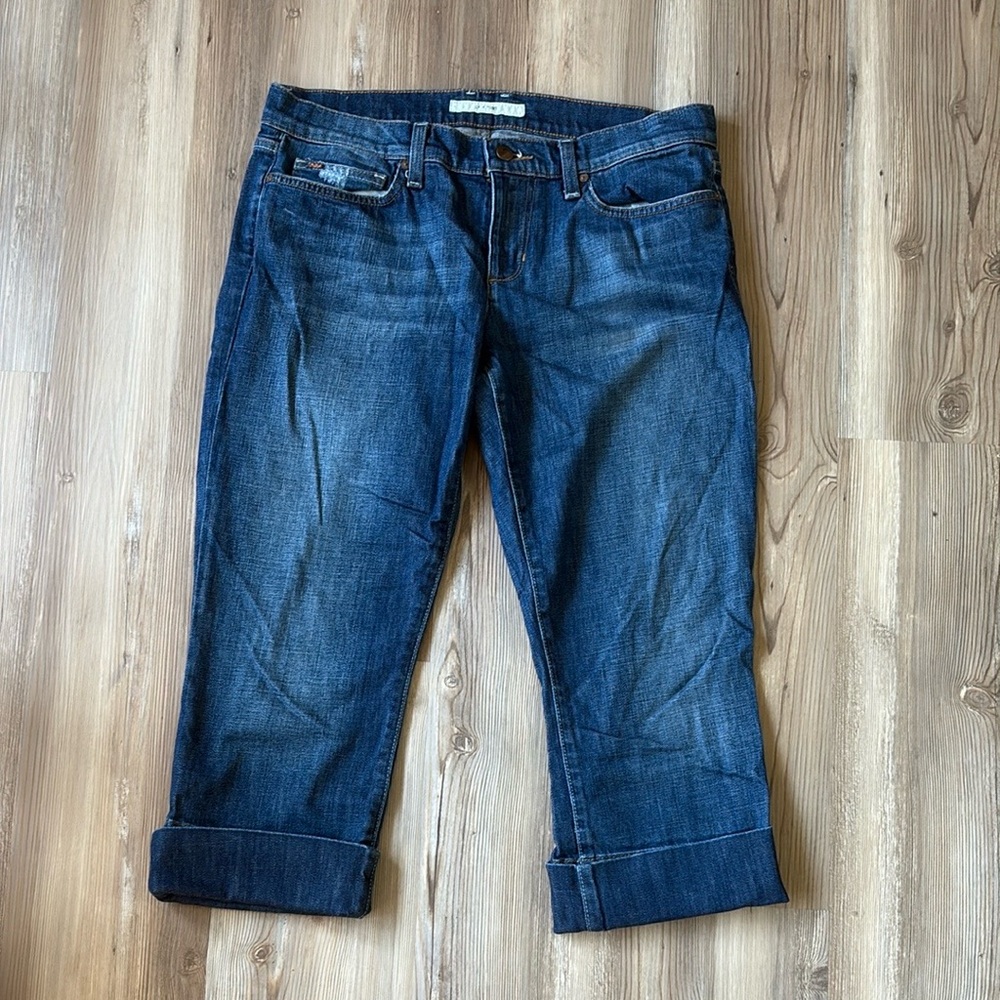 Joes Jeans Socialite Kicker Blue Cropped  Jeans Sz 30